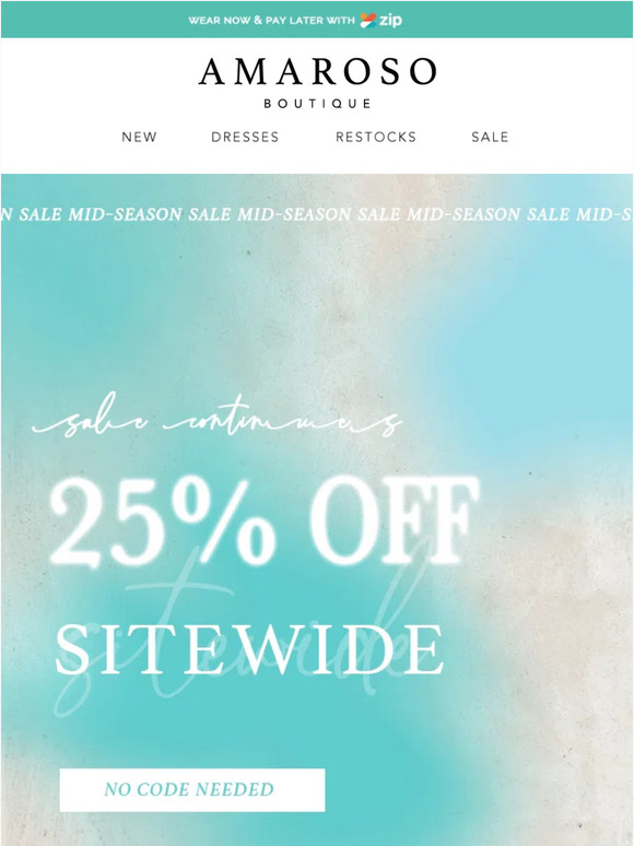 25% OFF 💎 SALE CONTINUES!