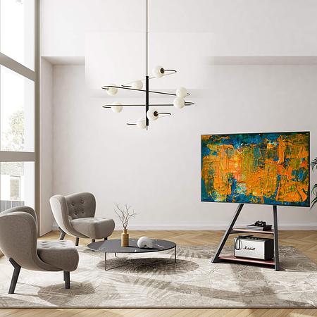 Floor TV Stand With Wheels Eiffel Series 32-65 Inch