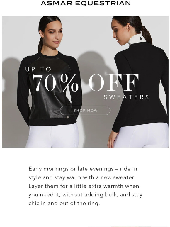 💚 Stay Warm & Ride in Style - up to 70% of sweaters 💚