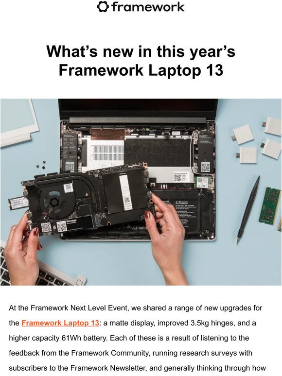 What’s new in this year’s Framework Laptop 13