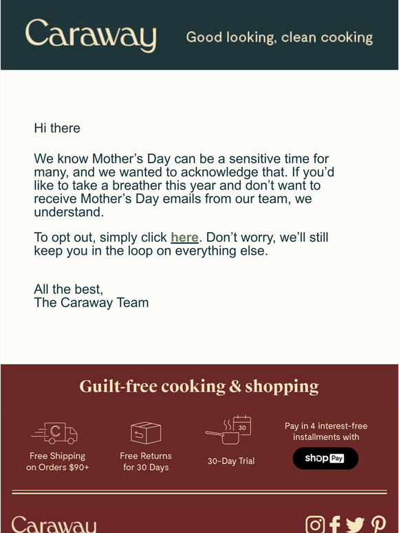 Surprise Mom With New Caraway Kitchenware This Mother's Day - Hello  Subscription