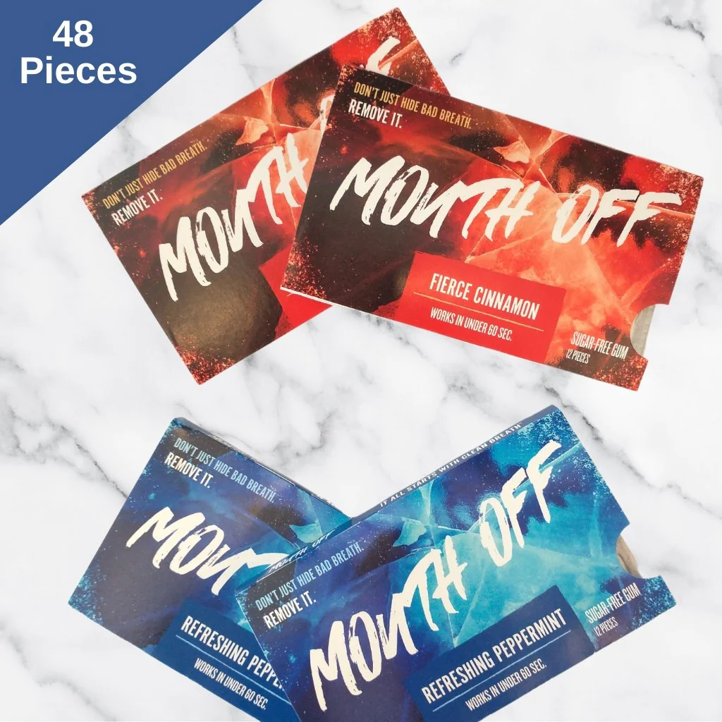Image of Sugar Free Chewing Gum Combo Pack Fierce Cinnamon + Refreshing Peppermint
