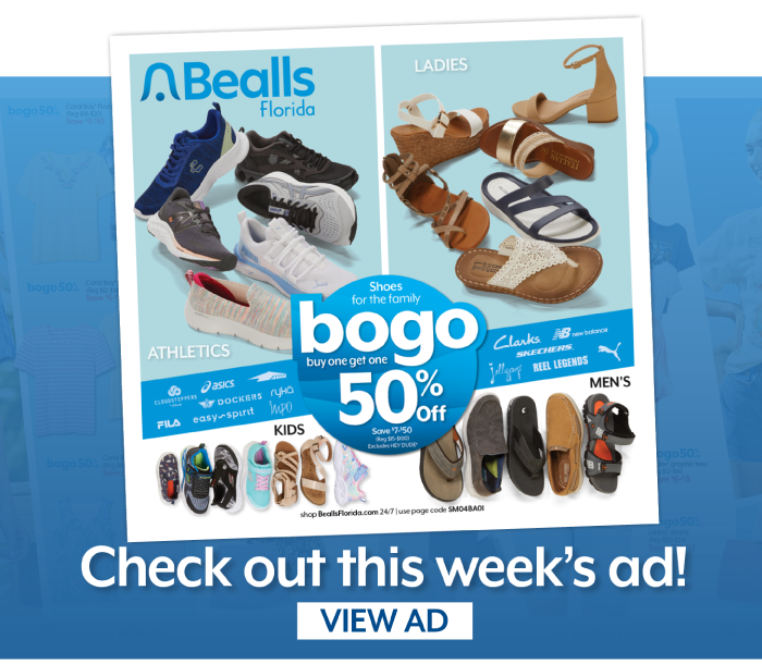 Bealls bogo deals shoe sale