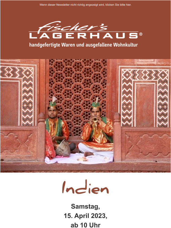 Container-Ankündigung 'Indien' am 15. April 2023