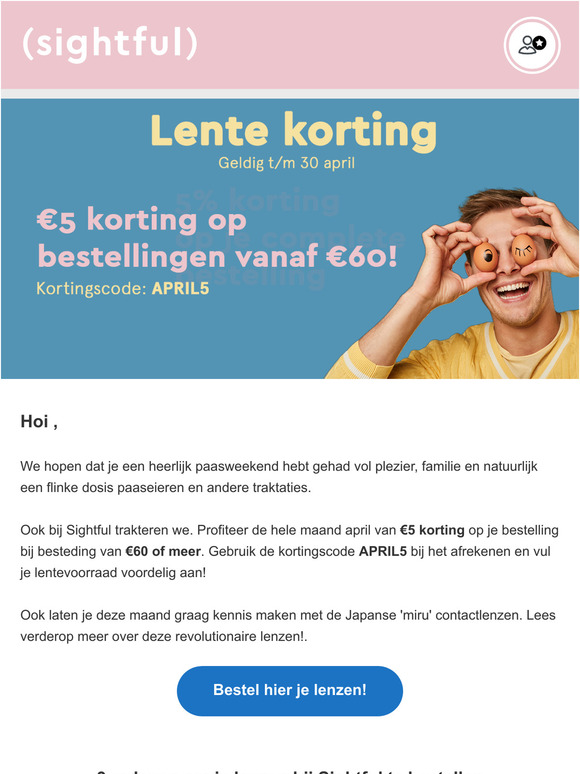 Lente korting op je contactlenzen 🌱