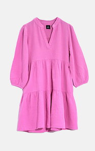 Supersoft Gauze Kiki Mini Dress - Cyclamen