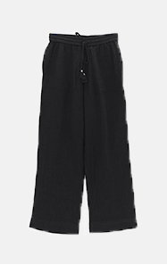 Supersoft Gauze Beach Pants - Black