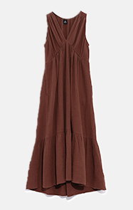 Supersoft Gauze Virginie Dress - Cacao