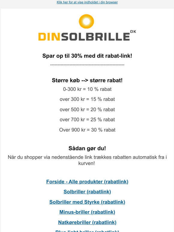 Brug din rabatkode nu