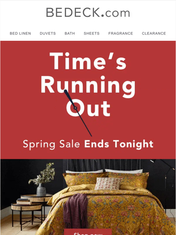 Spring Sale Ends Tonight!
