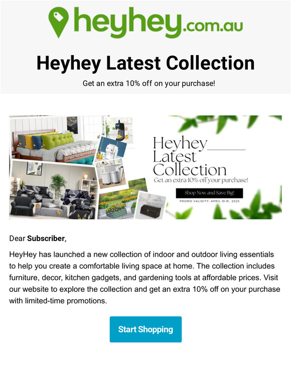 Elevate Your Spaces Indoors and Outdoors with 10% Extra Off