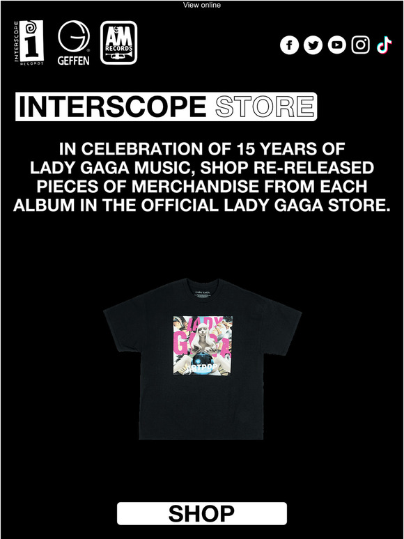 Lady Gaga: Shop limited edition re-released Lady Gaga merch | Milled