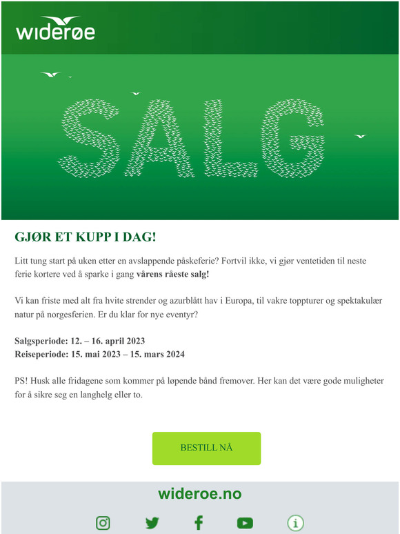 Vårens råeste salg er i gang! 🔥