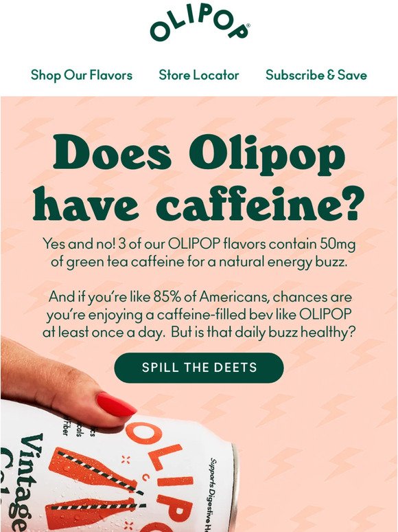 Does OLIPOP have caffeine?⚡ 🤔