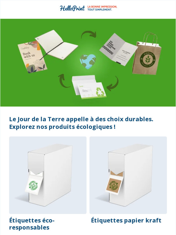 🌍 Commander des produits imprimés de qualité et de longue durée
