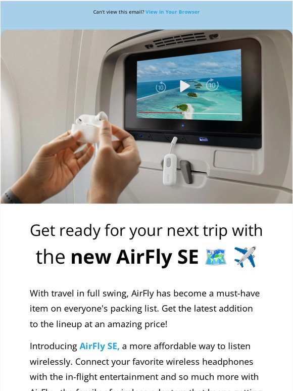 AirFly now starting at just $34.99!