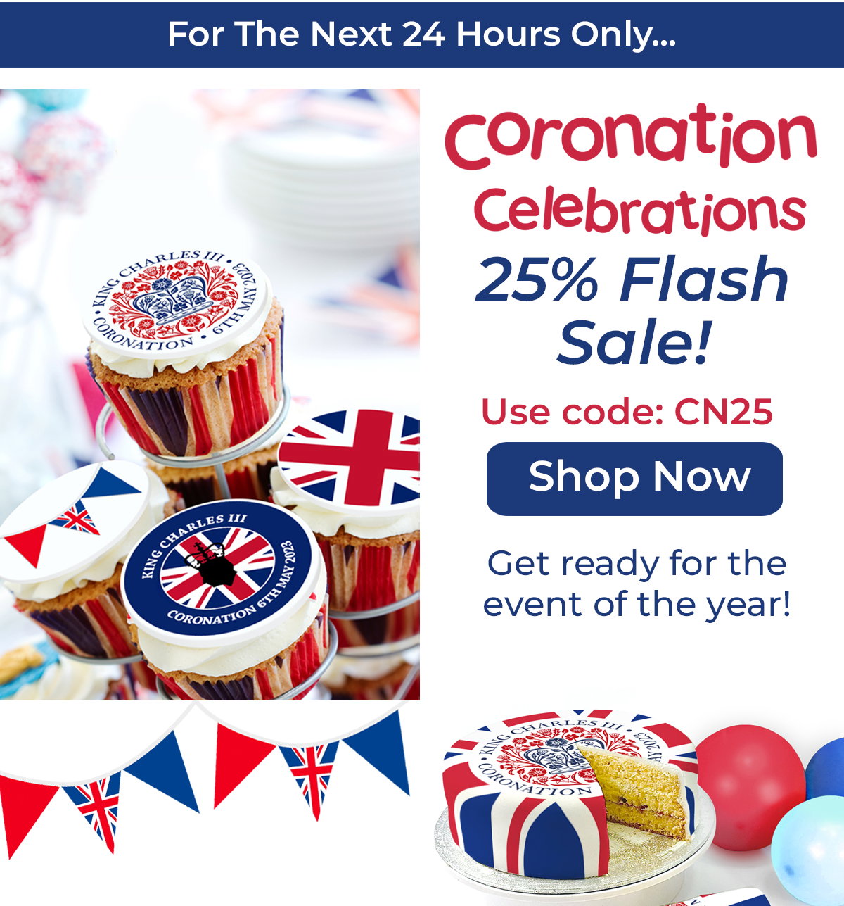 Coronation sale 25% off. Use code CN25