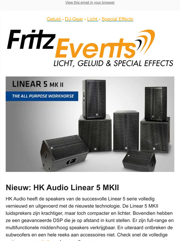 Nieuw: HK Audio Linear 5 MKII & meer 🔊