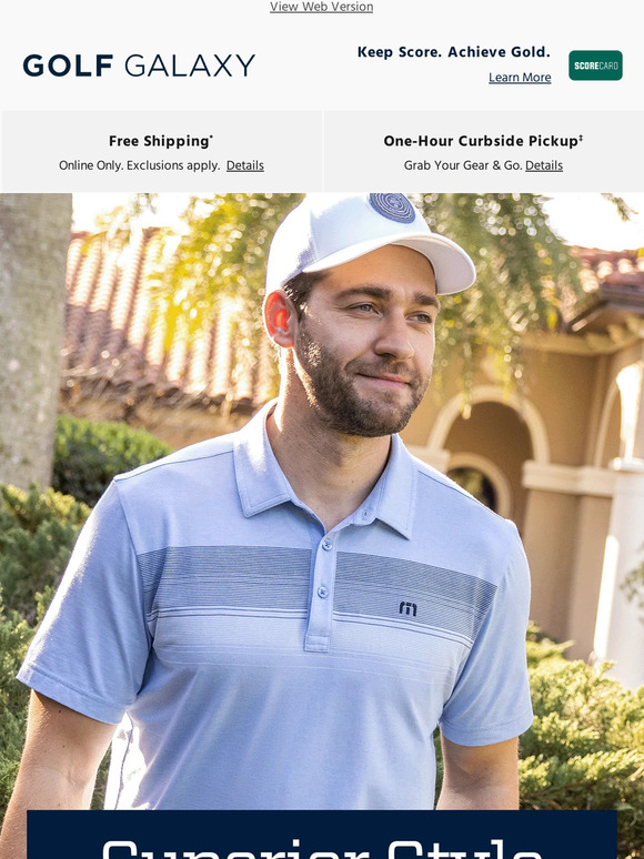 Golf Galaxy Trending men's looks for your next round from top brands 📩