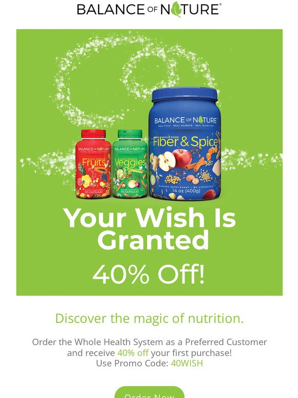 A Genie's Offer: 40% off the Whole Health System