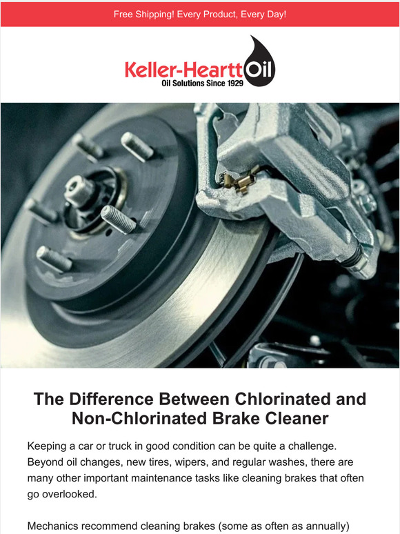 KellerHeartt The Difference Between Chlorinated and NonChlorinated Brake Cleaner Milled