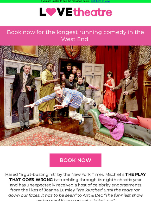 The Play That Goes Wrong tickets from just £23.20!
