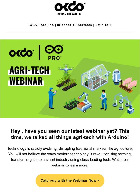 OKdo x Arduino Webinar: Can IoT revolutionise traditional farming?