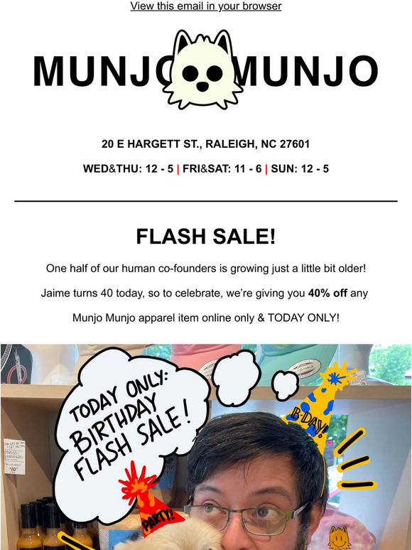 TODAY ONLY: FLASH BIRTHDAY SALE! 🎉