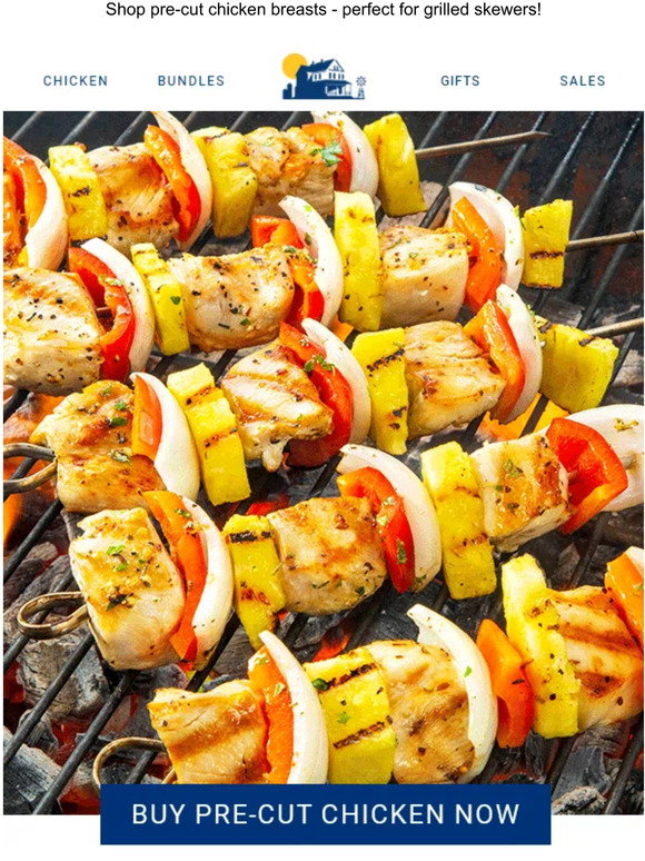 Perdue Farms ☞☞ PreCut Chicken Breasts for Your Cookout Milled