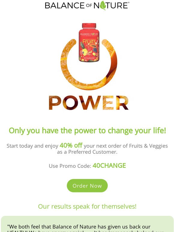 You Have The Power To Bring Change!