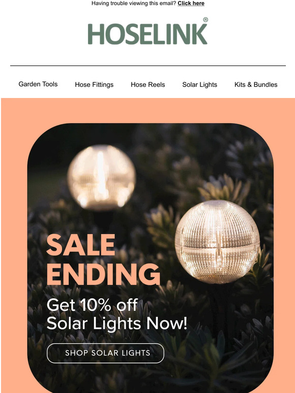 SALE ENDING: Get 10% Off Solar Lights Now 💡