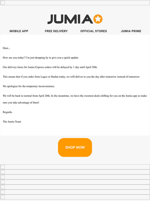 Jumia Nigeria 2 Jumia Express new delivery timeline! Milled