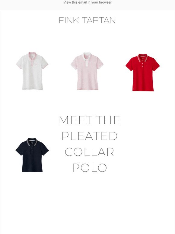 Introducing : Your New Pleated Collar Polo