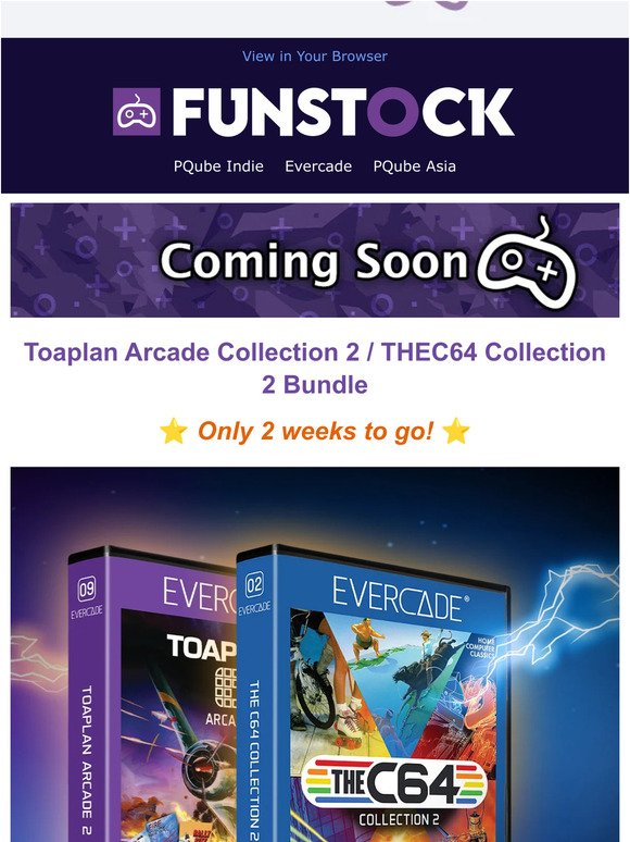 COMING SOON: Toaplan Arcade Collection 2/THEC64 Collection 2 Bundle, Labyrinth of Zangetsu, Lord Winklebottom Investigates | Don’t miss out on LOW STOCK Evercade carts