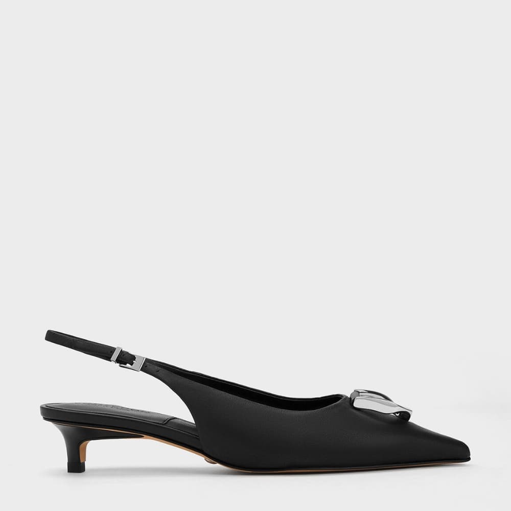 Gabine Leather Slingback Pumps​