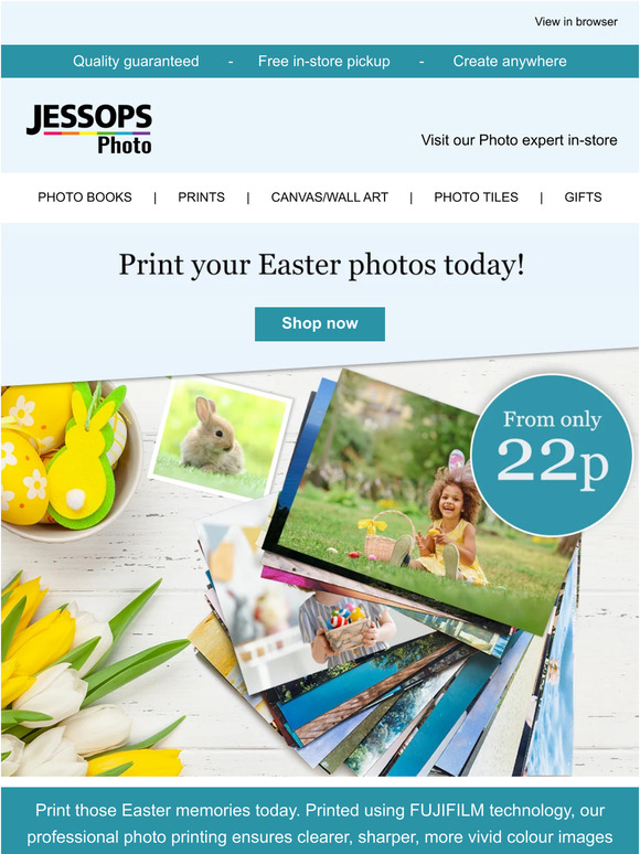 Photo Jessops Print and share your favourite Easter memories! 📸🐣🌻 Milled
