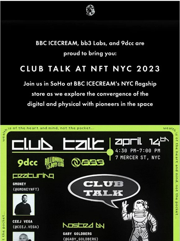 Tomorrow: NFT NYC with BB3