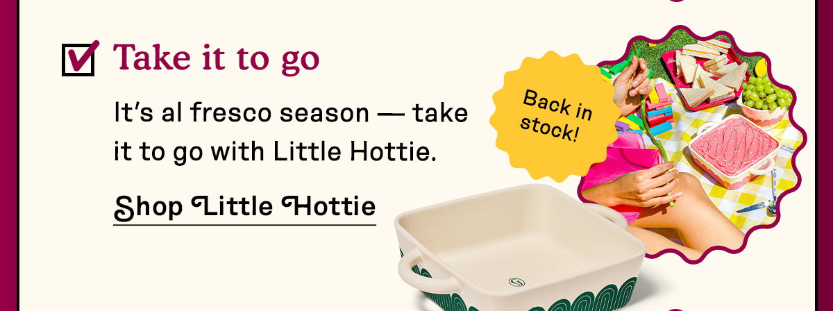 Take it to go! Shop Little Hottie