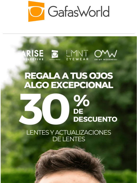 Solo por tiempo limitado: ¡30% OFF en lentes! 👓