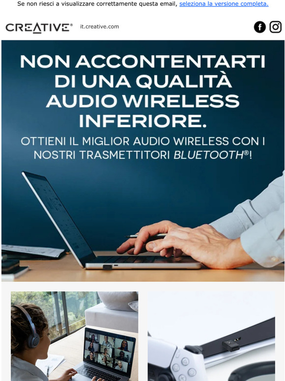 Suggerimenti per ottenere la migliore qualità audio wireless.