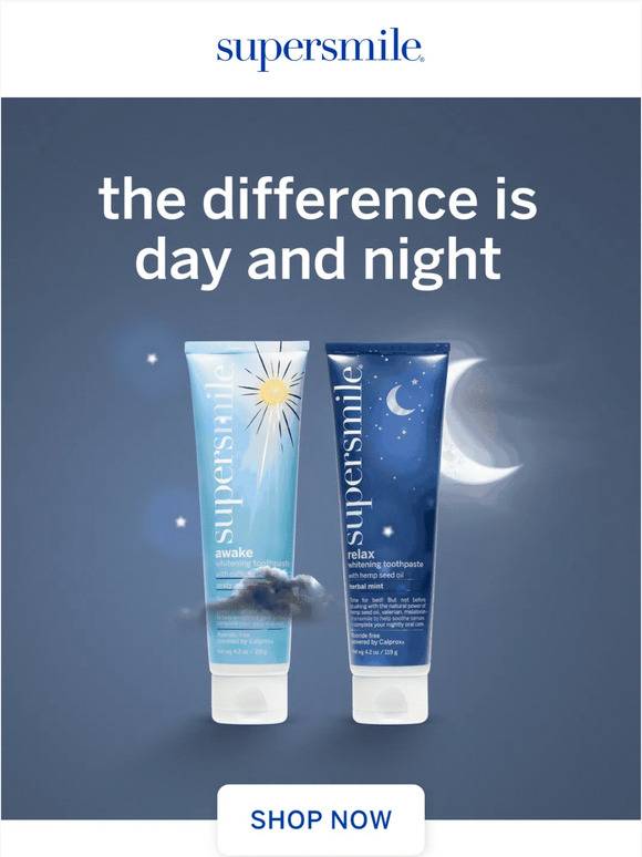 Brighten Up with Awake or Relax Toothpastes
