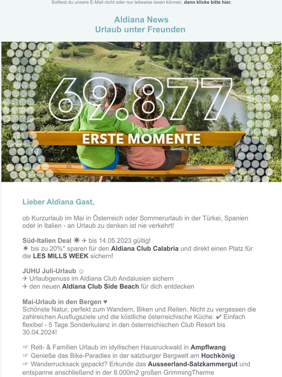 ✌ Les Mills Calabria jetzt Deal sichern ☀ Juli-Urlaub Side Beach & Andalusien ♥ Mai-Genuss in Österreich