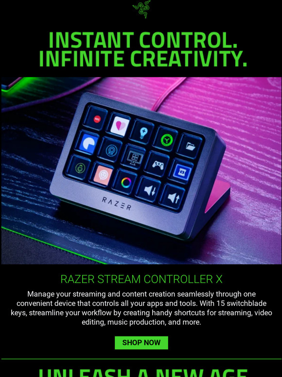 Razer Surround Meet the New Razer Stream Controller X Milled