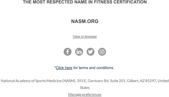 Flash Sale at NASM 🚨 Over 55% Off 💸 Kicktart Your Career in Fitness.