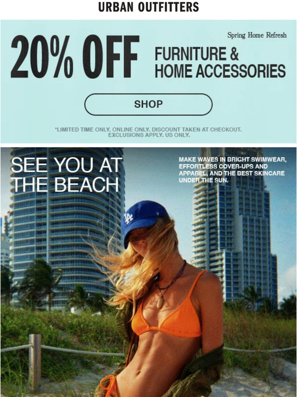 Urban Outfitters how to wear swimwear… everywhere → Milled