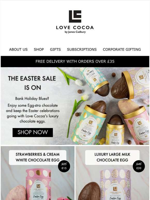 The Easter Chocolate Sale is On! 🐣