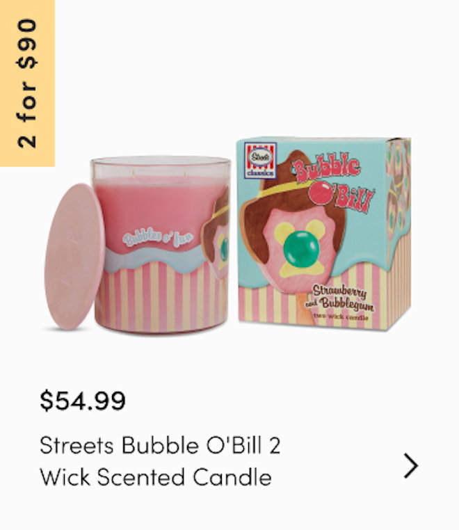 Streets Bubble O'Bill 2 Wick Scented Candle