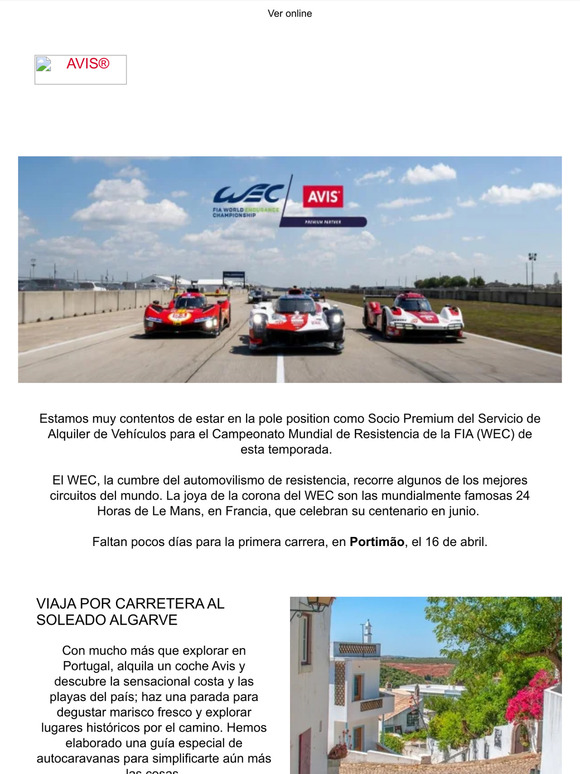Avis celebra su asociación con el WEC