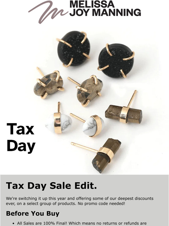 Shop the Tax Day Sale Edit.