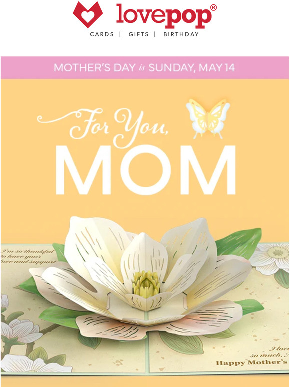 Spectacular Lovepop Mothers Day Design Art Spectacular Lovepop Mothers Day Design Art